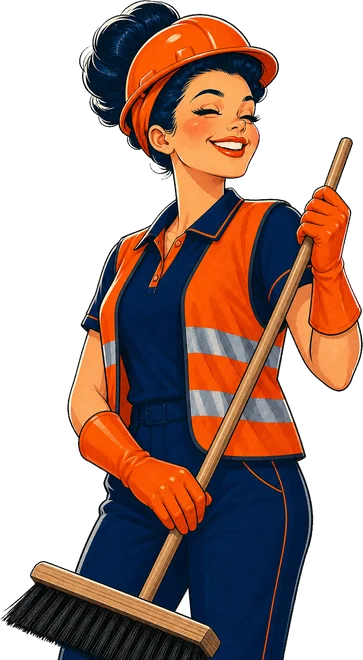 Lagover cleaner ready for post-construction work